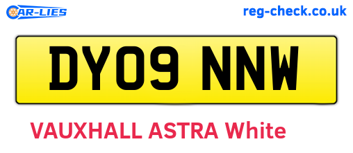 DY09NNW are the vehicle registration plates.