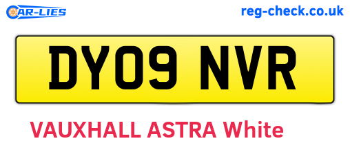 DY09NVR are the vehicle registration plates.
