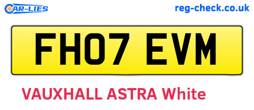FH07EVM are the vehicle registration plates.