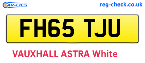 FH65TJU are the vehicle registration plates.