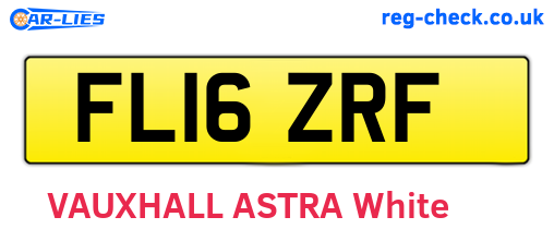 FL16ZRF are the vehicle registration plates.