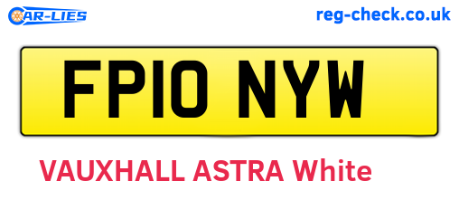 FP10NYW are the vehicle registration plates.