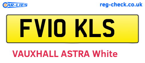 FV10KLS are the vehicle registration plates.