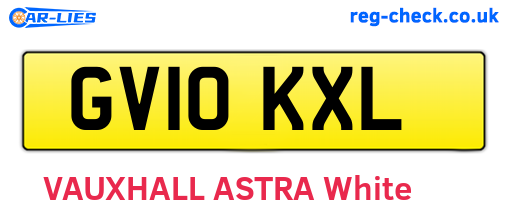 GV10KXL are the vehicle registration plates.