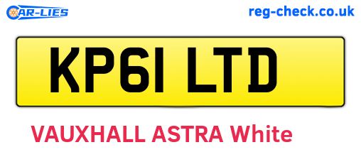 KP61LTD are the vehicle registration plates.