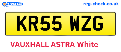 KR55WZG are the vehicle registration plates.