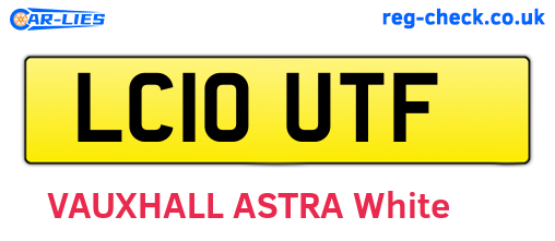LC10UTF are the vehicle registration plates.