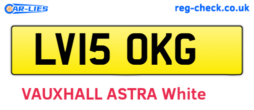 LV15OKG are the vehicle registration plates.