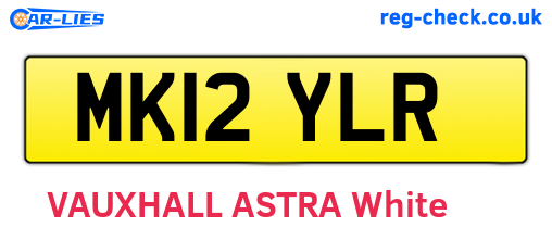 MK12YLR are the vehicle registration plates.