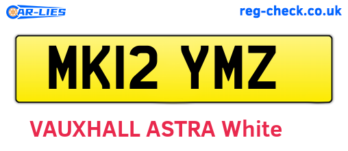 MK12YMZ are the vehicle registration plates.