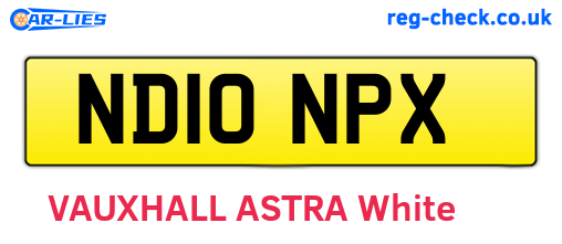 ND10NPX are the vehicle registration plates.