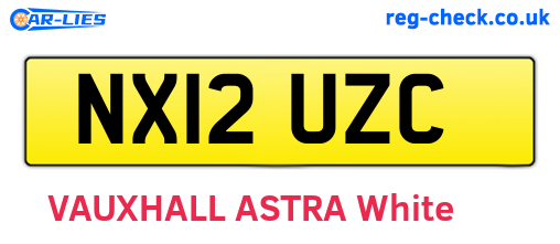NX12UZC are the vehicle registration plates.