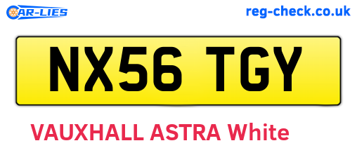 NX56TGY are the vehicle registration plates.