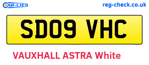 SD09VHC are the vehicle registration plates.