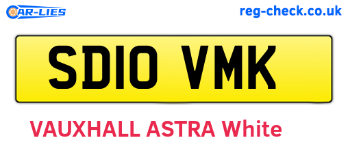 SD10VMK are the vehicle registration plates.