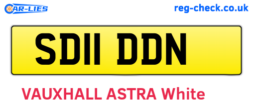 SD11DDN are the vehicle registration plates.