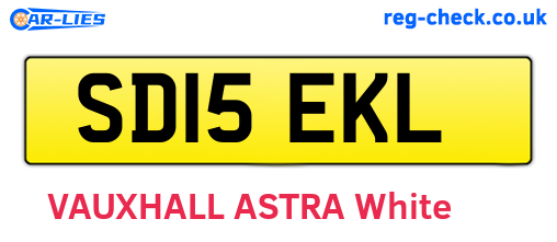 SD15EKL are the vehicle registration plates.