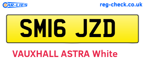SM16JZD are the vehicle registration plates.