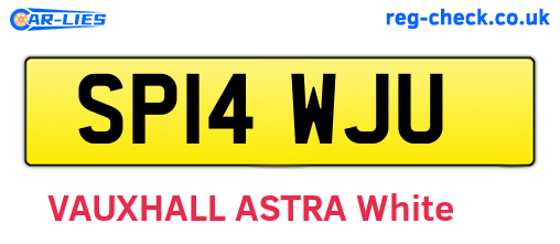 SP14WJU are the vehicle registration plates.