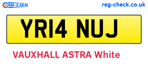 YR14NUJ are the vehicle registration plates.