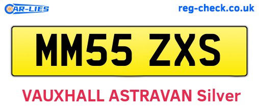 MM55ZXS are the vehicle registration plates.