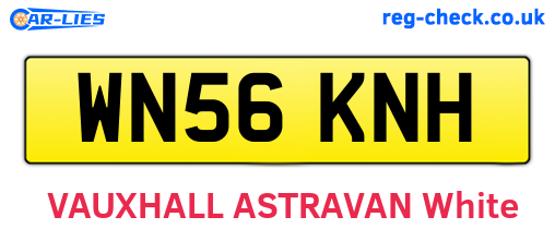 WN56KNH are the vehicle registration plates.