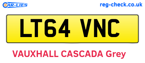 LT64VNC are the vehicle registration plates.