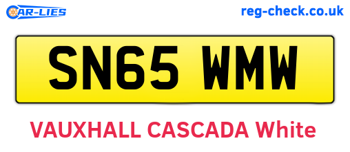 SN65WMW are the vehicle registration plates.