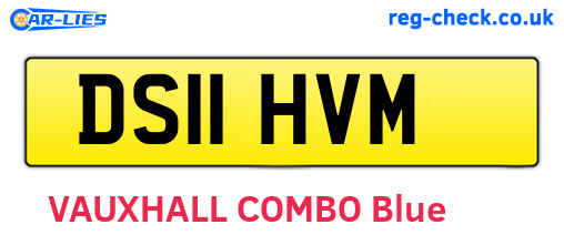 DS11HVM are the vehicle registration plates.