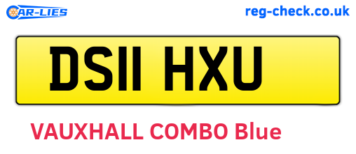 DS11HXU are the vehicle registration plates.