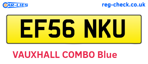 EF56NKU are the vehicle registration plates.