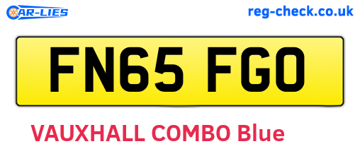 FN65FGO are the vehicle registration plates.