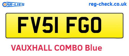 FV51FGO are the vehicle registration plates.