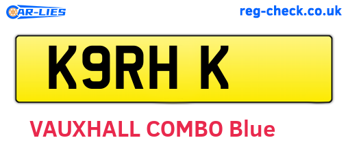 K9RHK are the vehicle registration plates.