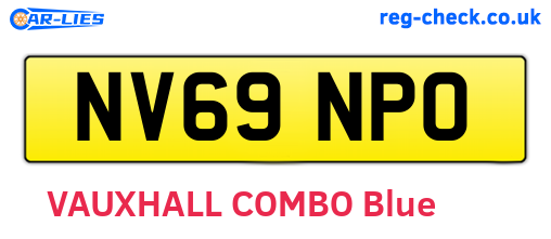 NV69NPO are the vehicle registration plates.