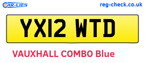 YX12WTD are the vehicle registration plates.