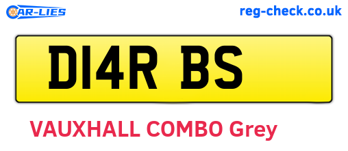 D14RBS are the vehicle registration plates.