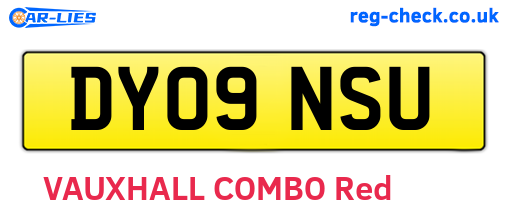 DY09NSU are the vehicle registration plates.