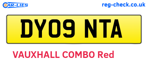 DY09NTA are the vehicle registration plates.