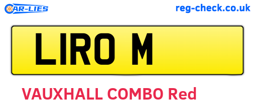 L1ROM are the vehicle registration plates.