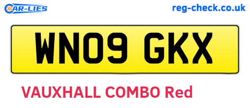 WN09GKX are the vehicle registration plates.