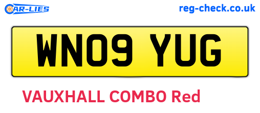 WN09YUG are the vehicle registration plates.