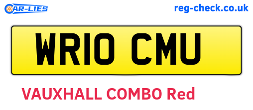 WR10CMU are the vehicle registration plates.