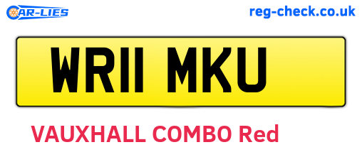 WR11MKU are the vehicle registration plates.