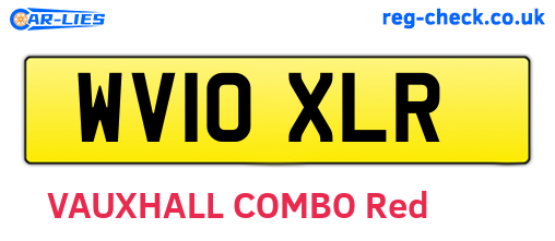 WV10XLR are the vehicle registration plates.