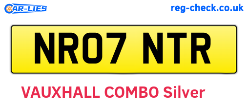 NR07NTR are the vehicle registration plates.