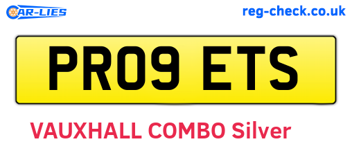 PR09ETS are the vehicle registration plates.