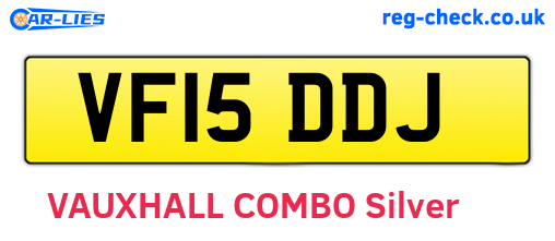 VF15DDJ are the vehicle registration plates.