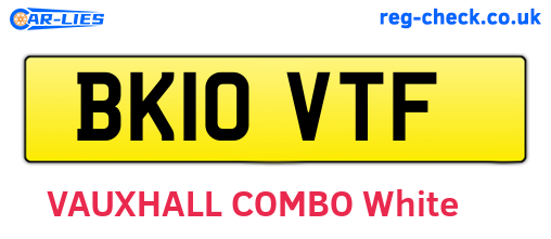 BK10VTF are the vehicle registration plates.