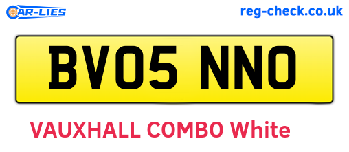 BV05NNO are the vehicle registration plates.